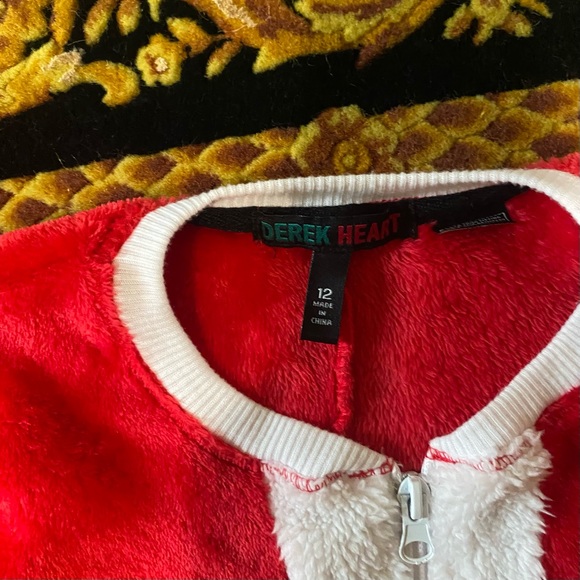 Kids Size 12 Santa fleece Onesie - Picture 6 of 10